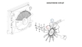 Wentylator śmigło chłodnicy VOLVO EC240 EC290  11110733 ;Wentylator/ Cooling fan/ Lüfter/ Крыльчатка вентилятора охлаждения двигателя/ Ventilatore/ Ventilateur.