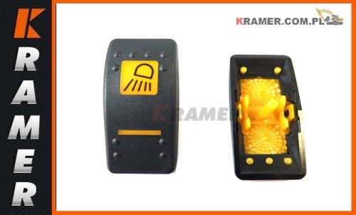 Klawisz przełącznika JCB świateł roboczych 3CX 4CX  701/58705 cover, front work lights, switch decal