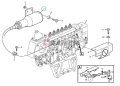 11110030 Cewka gaszenia VOLVO L120C L90C L150C L180C L330C L70C L220D L70D L180D L330D Flameout shutdown shut off solenoid switch  / Клапан электромагнитный отсекатель / СоленоидТНВД