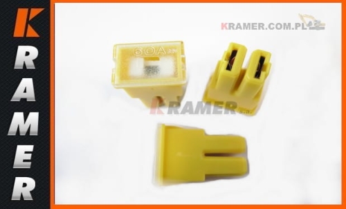 Bezpiecznik JCB 60A 3CX 4CX ładowarki  717/11060; Bezpiecznik/ Fuse/ Sicherung/ взрыватель/ Fusibile/ Fusible.