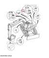 Filtr oleju silnikowego - JCB 8060, 8080, JZ70 02/800176 w midikoparkach gąsienicowych JCB ; filtr oleju silnikowego/ engine oil filter/ Motorölfilter/ Фильтр моторного масла/ filtro olio motore/ filtre à huile moteur.