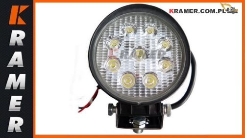 Lampa robocza LED 4" 27W 9-30V  000007384 Lamp LED 12V / 24V / 27W
