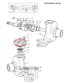 Mocowanie zwrotnicy koła JCB 3CX 4CX ładowarki     458/20061; Mocowanie zwrotnicy koła/ Swivel housing/ Schwenkgehäuse/ Поворотный корпус/ Alloggiamento girevole/ Boîtier pivotant.