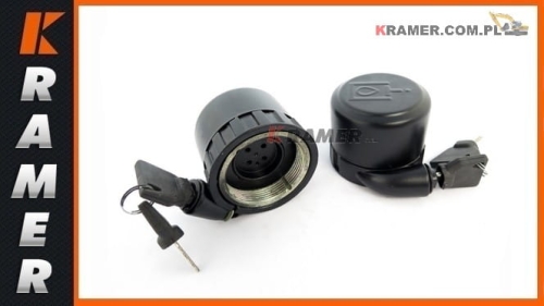 Korek wlewu oleju hydraulicznego JCB 3CX 4CX     32/925421 Cap filler/breather, lockable