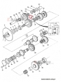 Łożysko skrzyni JCB 3CX/4CX 907/51500; Bearing/ Lager/ подшипник/ rotolamento/ Roulemen