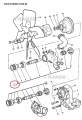 Pompa wody JCB 3CX 4CX silniki Perkins LH LJ  02/102161 ; Pompa wody/ Water pump/ Wasserpumpe/ водяной насос/ pompa dell'acqua/ pompe a eau.
