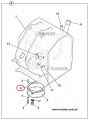 Uszczelka JCB 3CX 4CX filtra hydraulicznego 813/00360