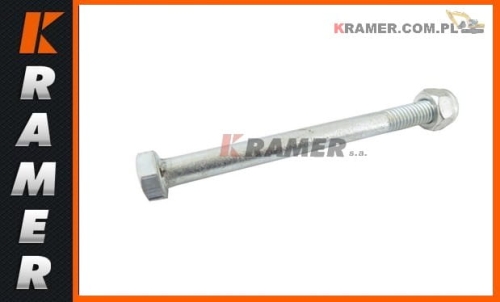 Śruba zabezpieczająca sworzeń stosowana wmaszynach JCB 3CX  4CX ładowarki teleskopowe  Wymiar M12x130mm 1315/3523Z Bolt M12X130  Болт
