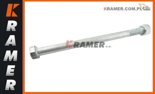 Śruba zabezpieczająca sworzeń stosowana wmaszynach JCB 3CX  4CX ładowarki teleskopowe  Wymiar M12x1170mm 1315/3527Z Bolt M12X170 / Болт