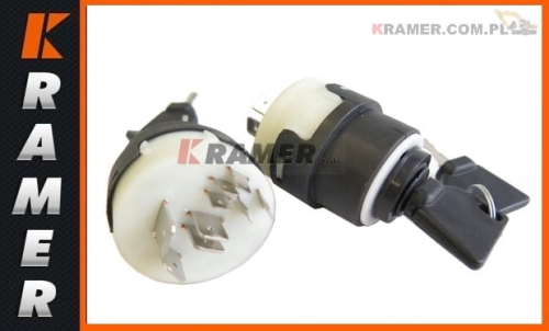 Stacyjka pasująca do koparko - ładowarek HIDROMEK Switch, ignition, (Supplied with x2 Keys)