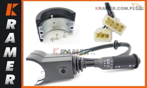 377401044 Przełącznik świateł / kierunkowskazów / wycieraczek stosowany w maszynach XCMG 180 Switch,column, light, wiper