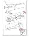 Pakiet uszczelnień JCB 2CX 3CX 4CX siłownika  991/00102 Seal kit 50mm rod 80mm cylinder