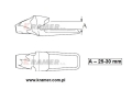 KTS_833-V19 833V19 Adapter typu ESCO V19 zamiennik Weld on adapter   / Адаптерзуба