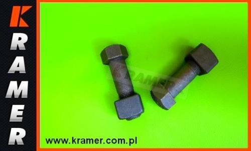 Śruba plus nakrętka łańcucha CAT D7H D8H 000003573 Śruba i nakrętka 7/8" łańcucha, stopy gąsienicy stosowane do łańcucha gąsienicy wielu maszyn różnych producentów m. in. koparek, spycharek, ładowarek gąsienicowych 