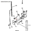 Wycieraczka Komatsu PC210-5 mechanizm silnik  20Y-06-11750  wiper motor assy