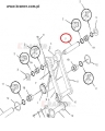 1865730 186-5730 Sworzeń wysięgu CAT 322 322B  322BL 322CL 322C 324D 324D  324D L 324D LN Bucket lever pin/ Schaufelhebelstift/ Штифт рычага ковша/ Perno della leva della benna/ Axe de levier de godet.
