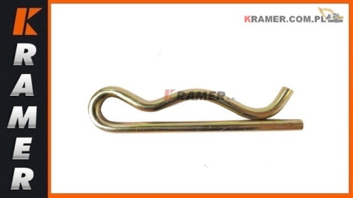 Zabezpieczenie sworznia tylnej łyżki JCB 3CX 4CX     530/14001; split pin - rear bucket pin; Pins Clips/штифт закрытого волнистый; зажим; защита