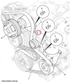 320/08628 Rolka prowadząca pasek - Silnik JCB 3CX 4CX 215 217 Pulley, short idler