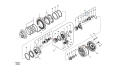 7117-34380 Łożysko VOLVO zwolnicy EC210B  EC240B  EC210C  EC240C Łożysko igiełkowe / Bearing Needle / Подшипник игольчатый