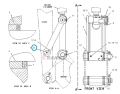 Sworzeń CAT 320B 325C 325D 330C łyżki; Nr.kat- 7Y2349; Bucket pin/ Schaufelstift/ Булавка для ковша/ Perno della benna/ Goupille de godet.