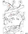 Sworzeń kontrujący stosowany w mostach maszyn JCB3CX  4CX 120/30002 Cotter Pin