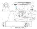 Sworzeń CAT pługa spycharki D5M D6N; Nr katalogowy- 1090958 ;Plough pin/ Pflugstift/ Плуг штифт/ Perno dell'aratro /Goupille de charrue.