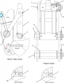 1893922  Sworzeń CAT łyżki 322C 324D 325D 329D 330C Bucket pin/ Schaufelstift/ Булавка для ковша/ Perno della benna/ Goupille de godet.