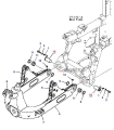 13Y-72-14240 Sworzeń KOMATSU mocowania ramy pługa D61PX-23 Pin / pivot / perno / Палец / stožer / otočný čep / spil / ašis / vira / Drehpunkt / sväng / colyn / tengely