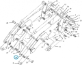 Sworzeń CAT łącznika łyżki ładowarkowej 432D; Nr.kat- 1114343/ 111-4343; Bucket pin/ Schaufelstift/ Булавка для ковша/ Perno della benna/ Goupille de godet.