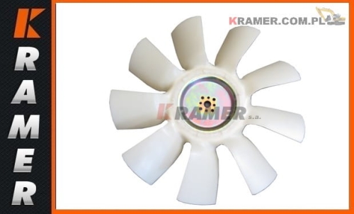 Wentylator śmigło chłodnicy stosowane w maszynachJCB JS220  JS200  JS240 śmigło; Wentylator/ Cooling fan/ Lüfter/ Крыльчатка вентилятора охлаждения двигателя/ Ventilatore/ Ventilateur.