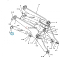 4V7108 9C1484 Sworzeń CAT ramienia 962F  966F  972F  972G Pin Assembly  / Палец