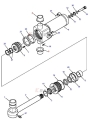 707-76-50930 Tuleja z kołnierzem KOMATSU WB93S-2 WB 97S-2 WB93R-2 WB97R-2 collar bushing / Bushing / Tuleja / втулка / buchse
