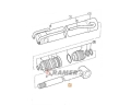 590/40112 Tłoczysko siłownika JCB stabilizatorów 3CX 4CX Rod piston / Шток цилиндра задней опоры /
