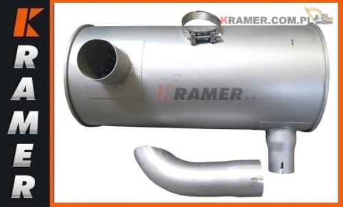 3244156 Tłumik stosowany w koparkach CAT silnikiem C6 C6.4min 320D 321D 323D Śrenica wlotu: 89mm Muffler silencer / silencer exhaust / silenciador / Schalldämpfer / duslintuvas / глушитель / dämpare
