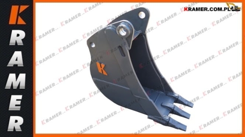 Łyżka CAT 416 428 432 438 442 444 0,08m3 30cm; nr.kat. 9R-6512;  Wymiary mocowania: średnica sworzni 45 i 50mm; rozstaw sworzni 345 mm; szerokość ramienia 205 i 255mm; ковш/ bucket/ Schöpfkelle.