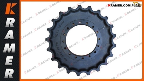 5671658504 TEREX Koło napędowe (gwiazda) gąsienicy gumowej minikoparki  SCHAEFF TEREX HR42; Sprocket/ Turas/ Kettenräder/ Antriebsräder/ звёзды/ Pignon/ Lánckerekek/ Rueda cabilla/ Ruota motrice/ Drivhjul/ Vetopyörät/ Dzenoša zvaigzne.