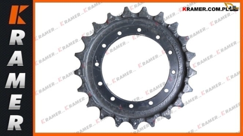 1010447 Koło napędowe (gwiazda) gąsienicy gumowej minikoparki  HITACHI  EX60, EX75UR & Deere 70D; Sprocket / Turas / Kettenräder / Antriebsräder / Звезда / Pignon /Lánckerekek / Rueda cabilla / Ruota motrice / Drivhjul / Vetopyörät / Dzenoša zvaigzne