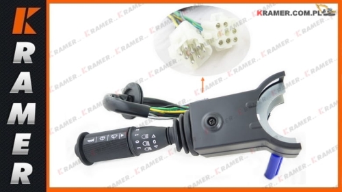 2549-9117 Przełącznik świateł DOOSAN SOLAR 55W 170W-V 200W Switch, right hand handle, column, light, wiper / Переключатель света