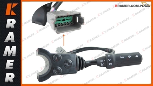 11709757 Przełącznik świateł VOLVO BL60 BL61 BL70 BL71 Switch, right hand handle, lights, wiper/wash / Переключатель хода/света
