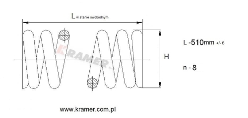 Sprężyna napinacza gąsienicy CAT 325B / 320B 7Y0631 Spring / Jar / Frühling / vår / primavera / forår / пружина /