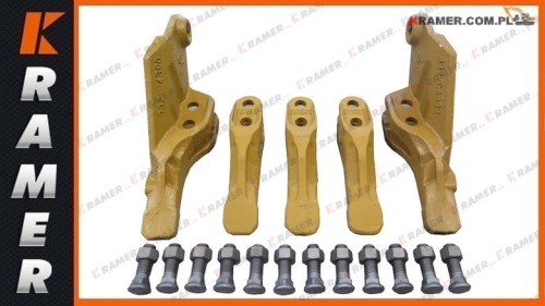 332/C4388/SET80 Komplet zębów shark łyżki 80, 90cm JCB 3CX 4CX Set of bucket teeth JCB / Комплект зубьев для ковша