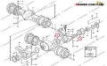 11019120 Tuleja mostu stosowana w ładowarkach VOLVO L90C  L90D  L110E  L120C  L120D  L120E Bearing ring / втулка / buchse / lagerring / roulement