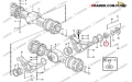 11035200 Sworzeń mostu stosowany w ładowarkach VOLVO L90C  L90D  L110E  L120C  L120D L120E Pivot pin / Палец / Bolzen /perno