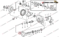 11035257 Tuleja mostu stosowana w ładowarkach VOLVOL90C  L90D  L110E  L120C  L120D  L120E Bearing ring / втулка / buchse /lagerring / roulement