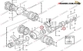 11019376 Uszczelnienie mostu stosowane w ładowarkach VOLVO L90C  L90D  L110E  L120C  L120D seal / dichtung / уплотнение / tarpiklis / tesnenie / garnitură / tömítés