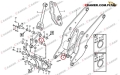 11100994 Tuleja ramienia stosowana w ładowarkach VOLVOL60E  L60F  L60G  L60H  L70C  L70D Bushing / втулка / buchse / bague
