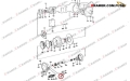 4717071 Wałek satelity zwolnicy stosowany w ładowarkach VOLVO 4500 Shaft / Валик / achse
