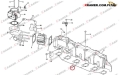20794356 Uszczelka kolektora wydechowego stosowana w maszynach VOLVO EC250D  EC250E  EC300D  EC300E  EC350D  L110G  L110H   L120G L120H Intake gasket / ansaugdichtung / Прокладка впускного коллектора