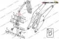 11177241 VOE11177241 Łącznik łyżki stosowany w ładowarkach VOLVO L220D  L220E  L220F  L220G  L220H Tipping link / Тяга поворотная