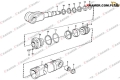 11990349 Pakiet uszczelnień siłownika podnoszenia ramienia LIFT stosowany w ładowarkach VOLVO L120C  L150  L150C L150D Sealing kit VOLVO wheel loader / комплектуплотнений гидравлического цилиндра / Hydraulikzylinder Dichtungen